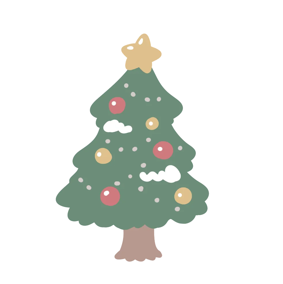 クリスマスツリーのイラスト素材