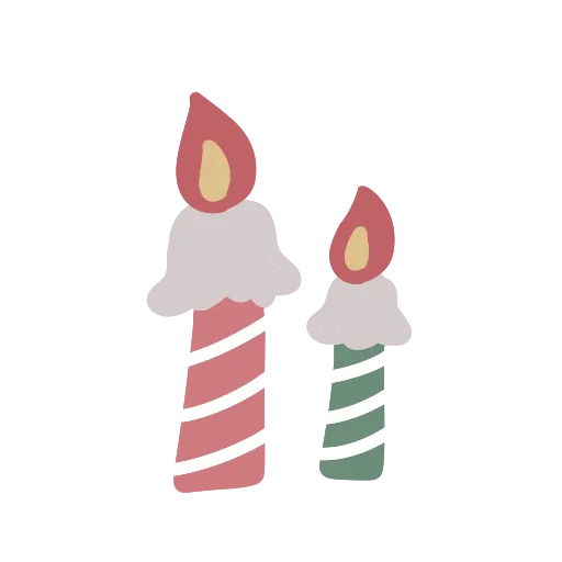 キャンドルのイラスト素材