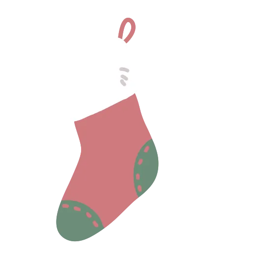 クリスマス靴下のイラスト素材