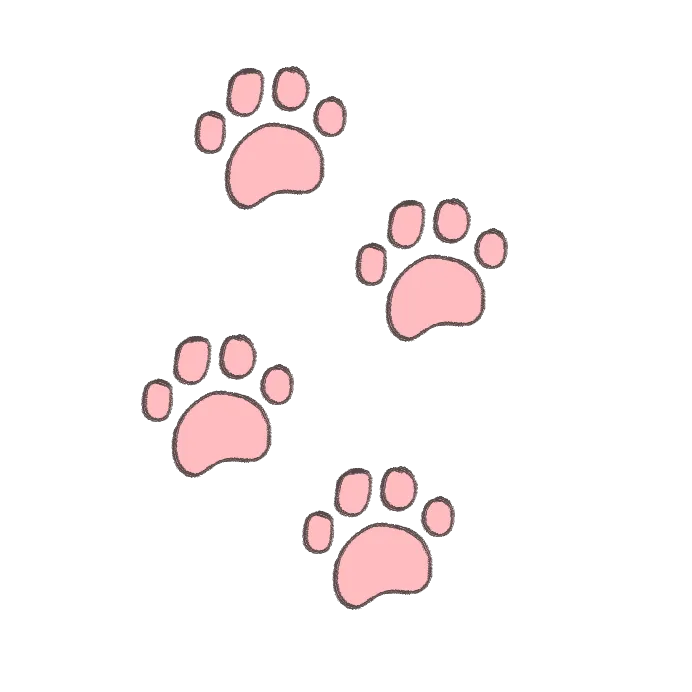 肉球のイラスト素材